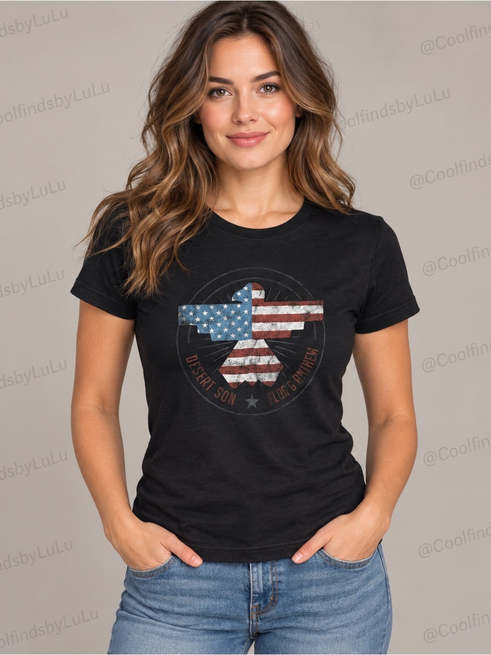 NWT Flag & Anthem Desert Son Black Patriotic Graphic T-Shirt